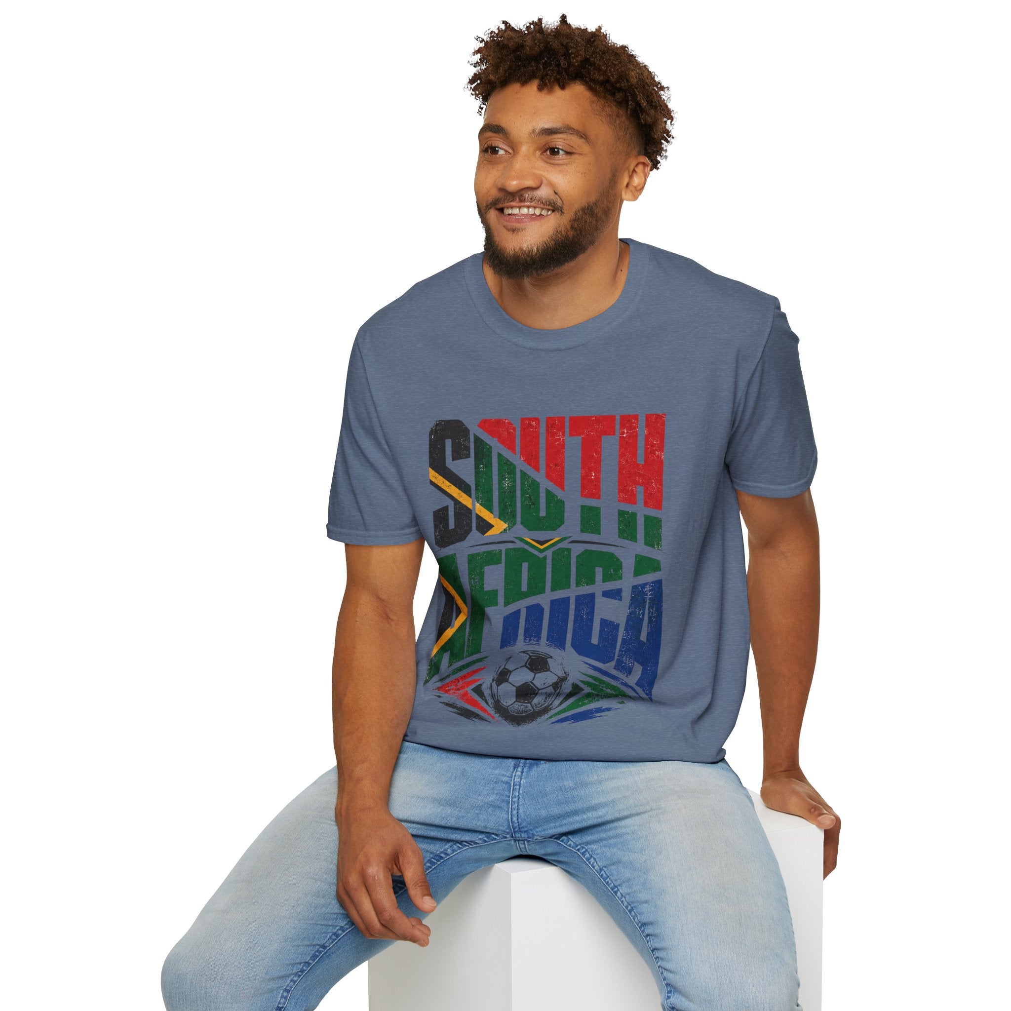 South Africa Soccer T-Shirt — Vintage Flag Football Fan Tee