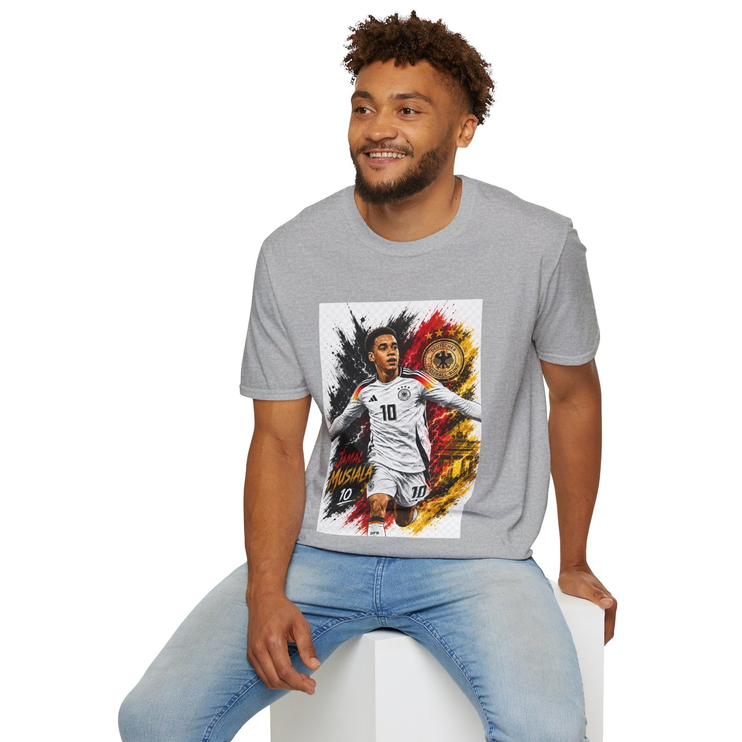 Germany Soccer Player Graphic T-Shirt — Jamal Musiala Germany Jersey Design