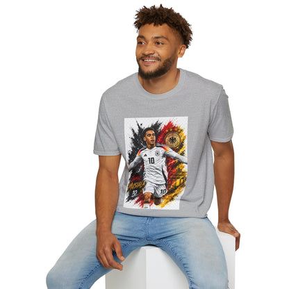 Germany Soccer Player Graphic T-Shirt — Jamal Musiala Germany Jersey Design