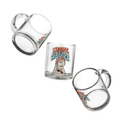 Glass Mug — Funny "Nope. Still Not a Hugger" Llama Coffee Glass