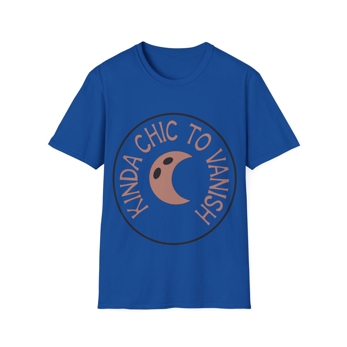T-Shirt — "Kinda Chic to Vanish" Crescent Moon Graphic Tee - Trending Now - August 2026