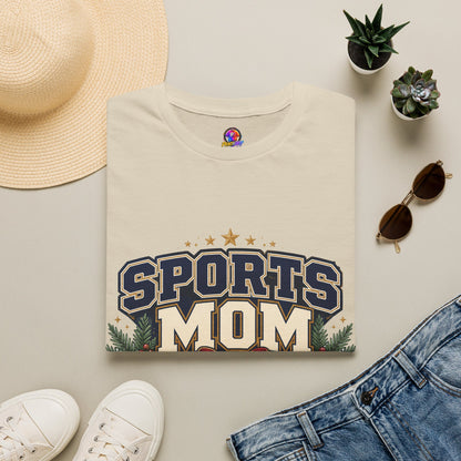 Sports Mom T‑Shirt — "Holiday Hustle" Athletic Mom Tee