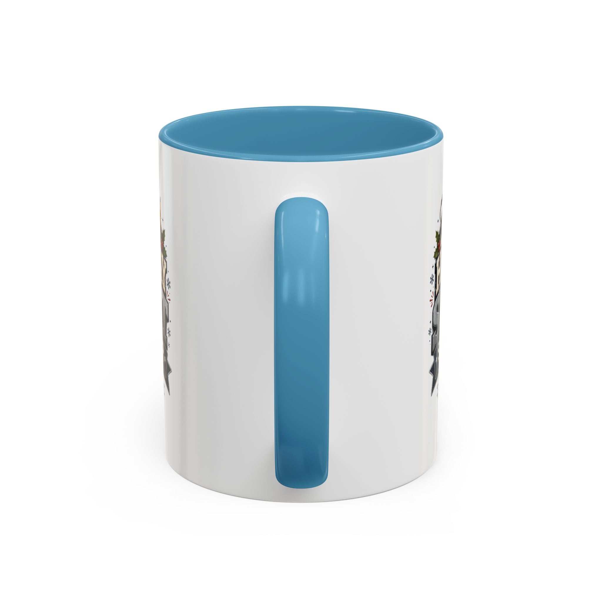 Modern Day Christmas Holiday Shift Survivor Accent Coffee Mug – Nurse & Healthcare Worker Gift