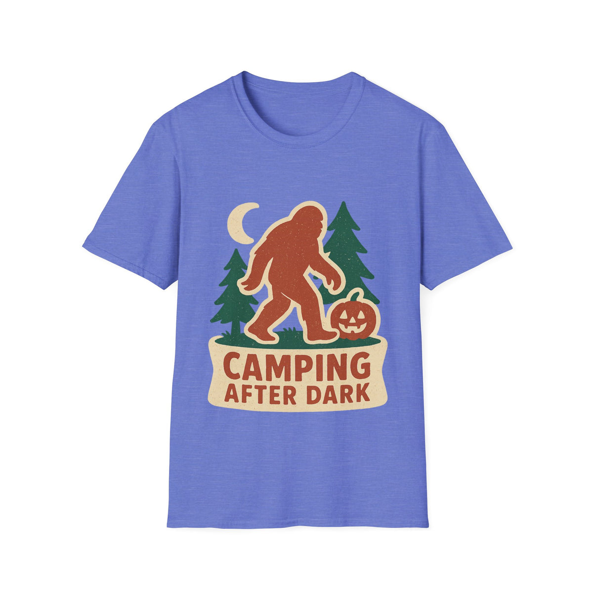 Camping After Dark T‑Shirt — Retro Bigfoot Camp Graphic Tee - Trending Now - August 2026