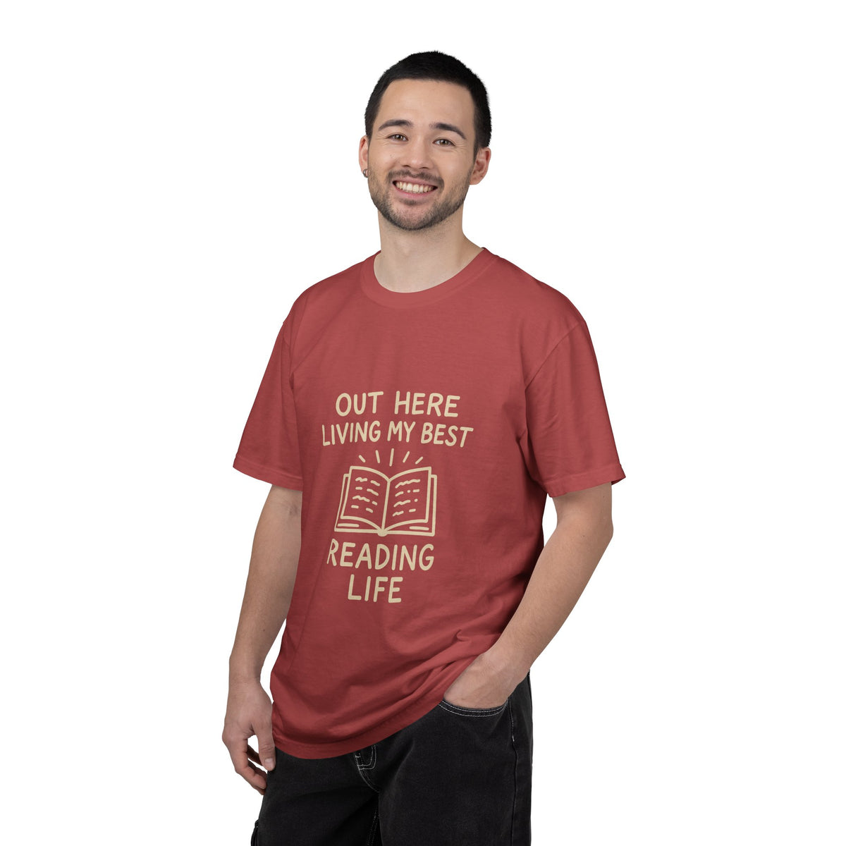 Reading Life T-Shirt — "Out Here Living My Best Reading Life" Book Lover Tee - Trending Now - October 2026