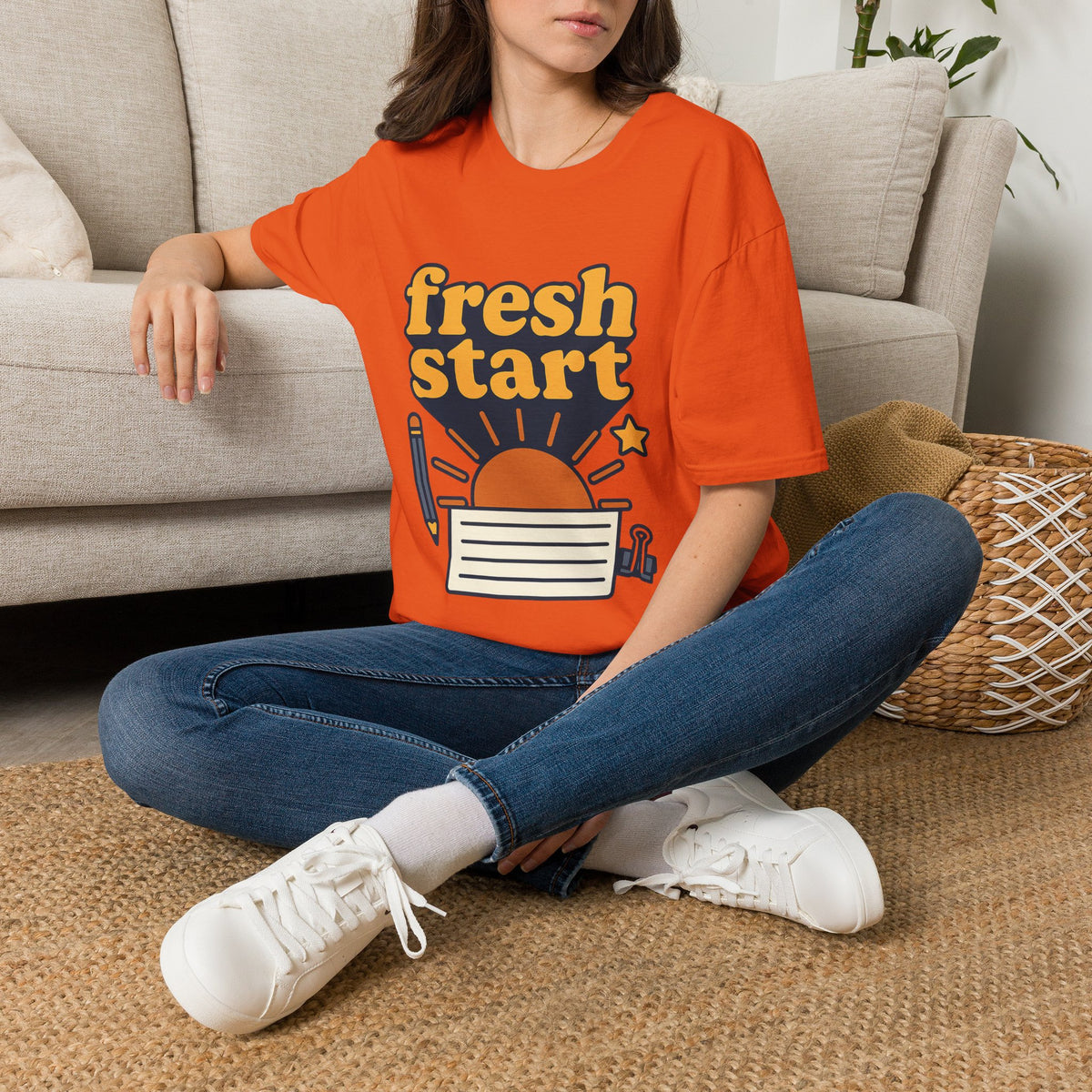 Fresh Start T-Shirt – Retro Sunrise Graphic  - Trending Now - August 2026