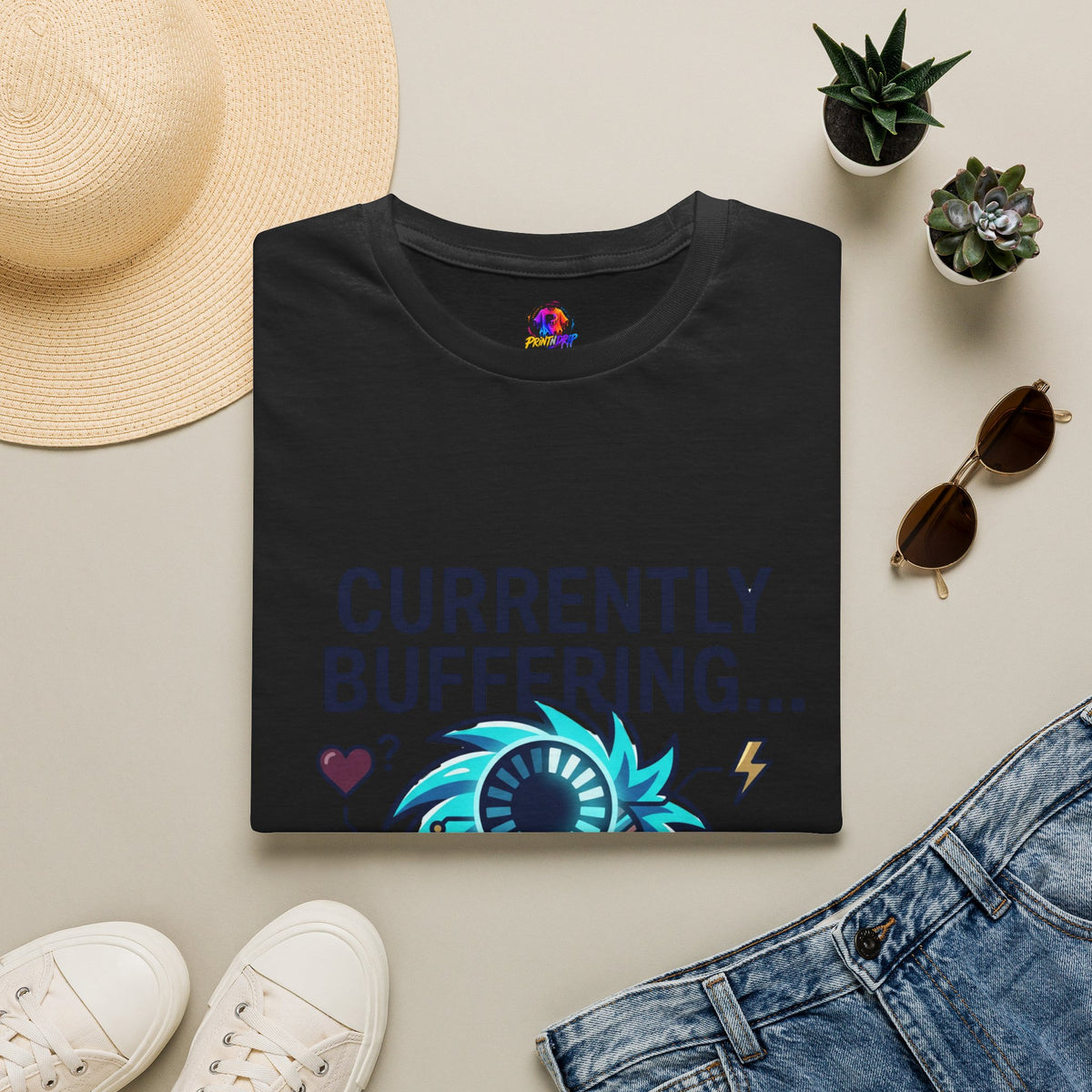 Currently Buffering T-Shirt — Funny Aquarius Zodiac Tee