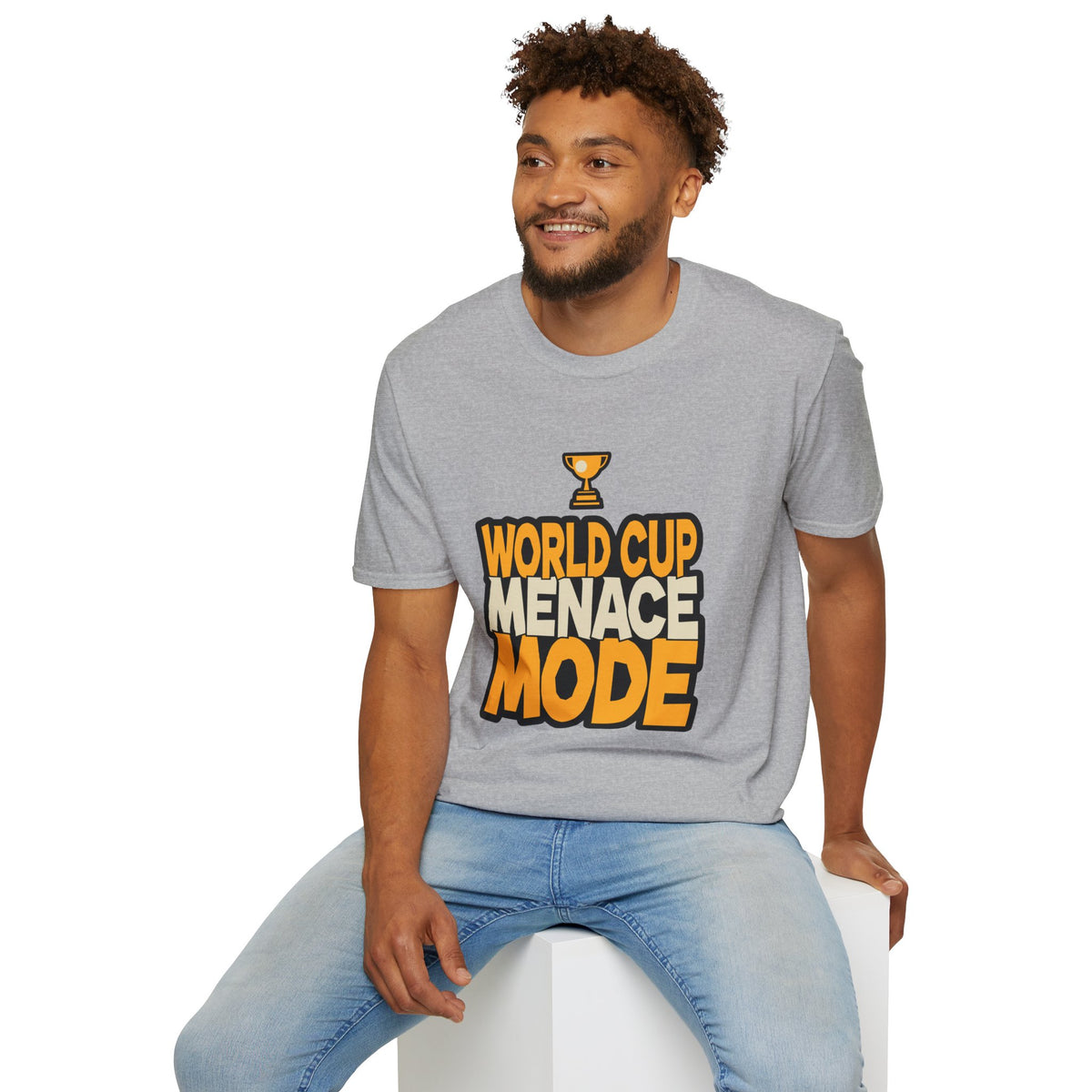 World Cup Menace Mode T-Shirt — Funny Soccer Fan Tee with Trophy Graphic - Trending Now - August 2026