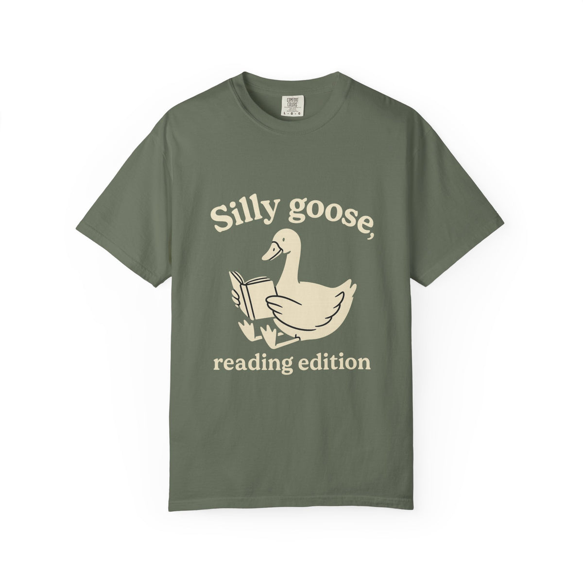 Silly Goose Reading Edition Tee - Cute Book Lover Animal Graphic T-Shirt - Trending Now - October 2026
