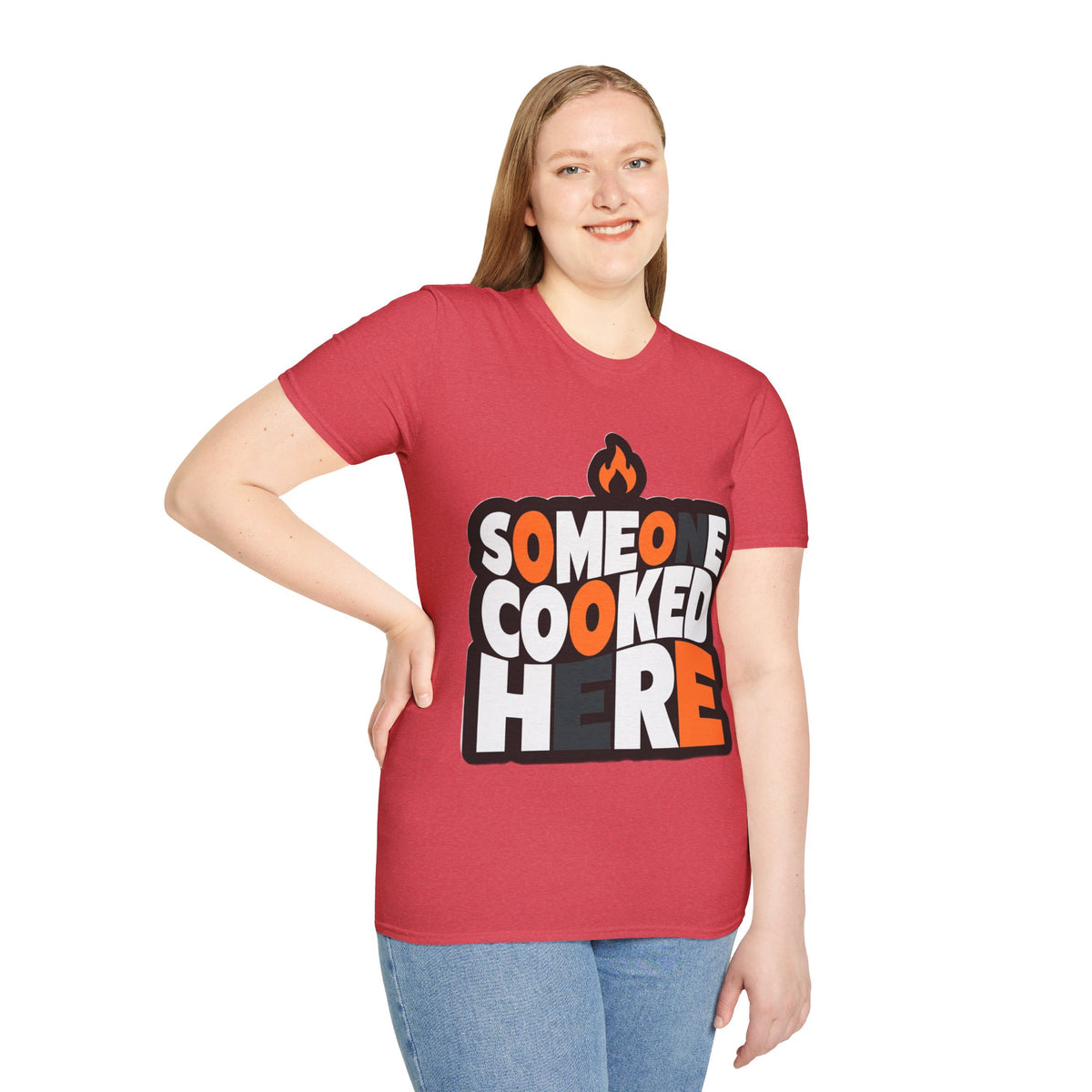 T-Shirt — "Someone Cooked Here" Funny Cooking Graphic Tee - Trending Now - August 2026