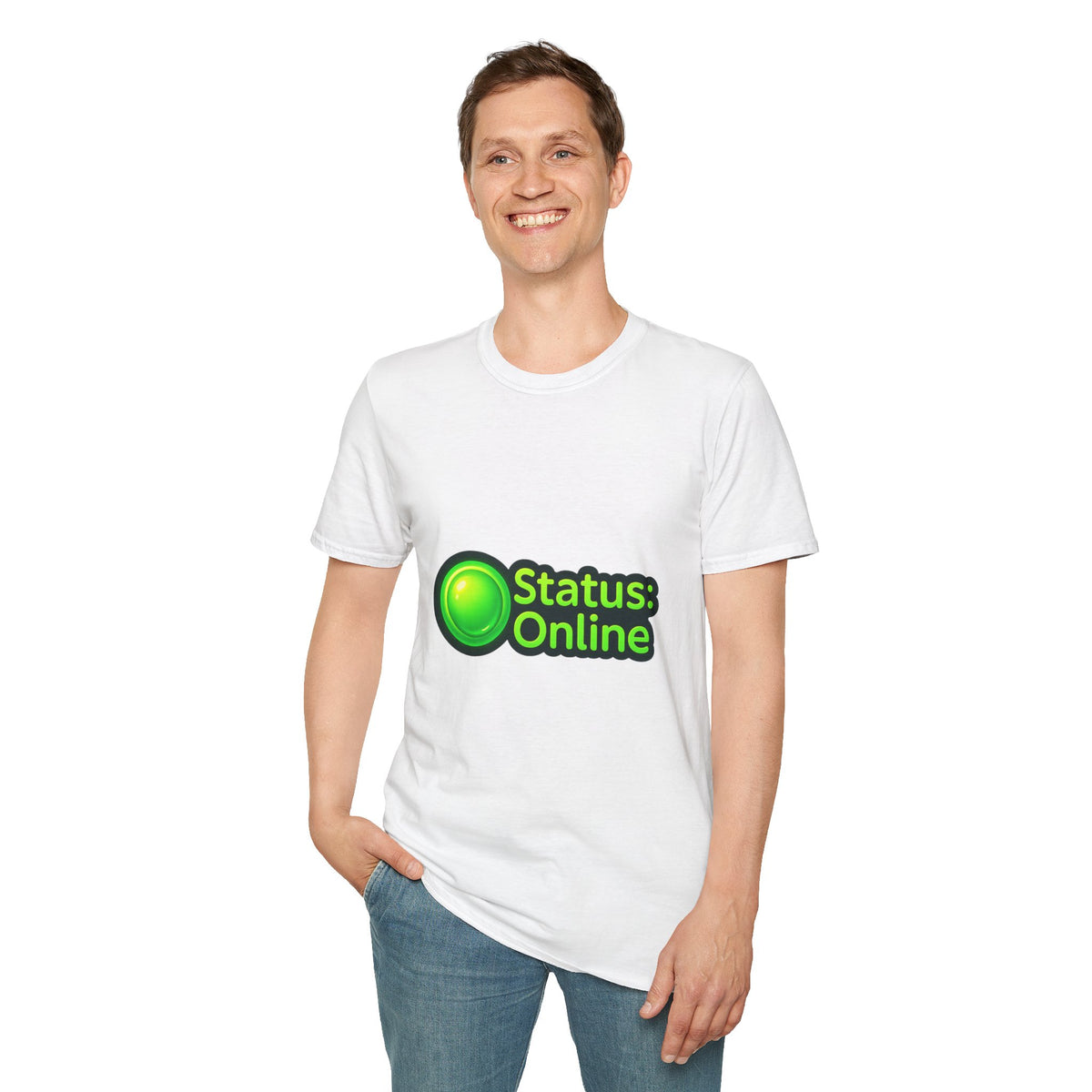 Status Online T-Shirt — Green Online Status Icon Tee - Trending Now - October 2026