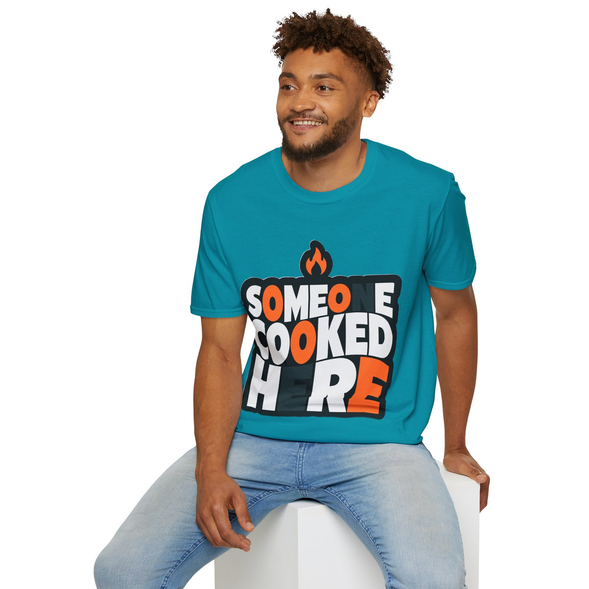 T-Shirt — "Someone Cooked Here" Funny Cooking Graphic Tee - Trending Now - August 2026