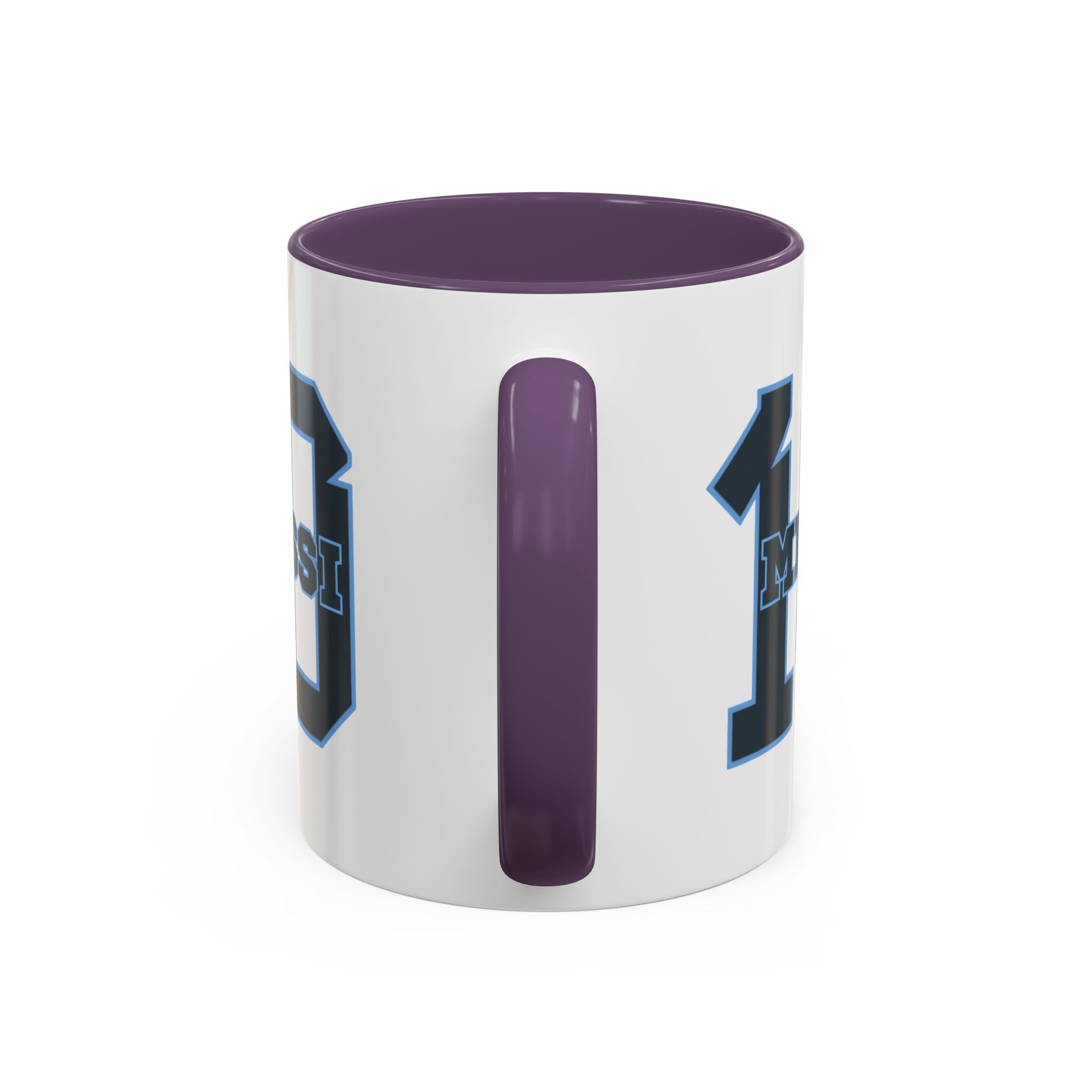 10 'Messi' Accent Coffee Mug — Soccer Jersey Number Coffee Cup