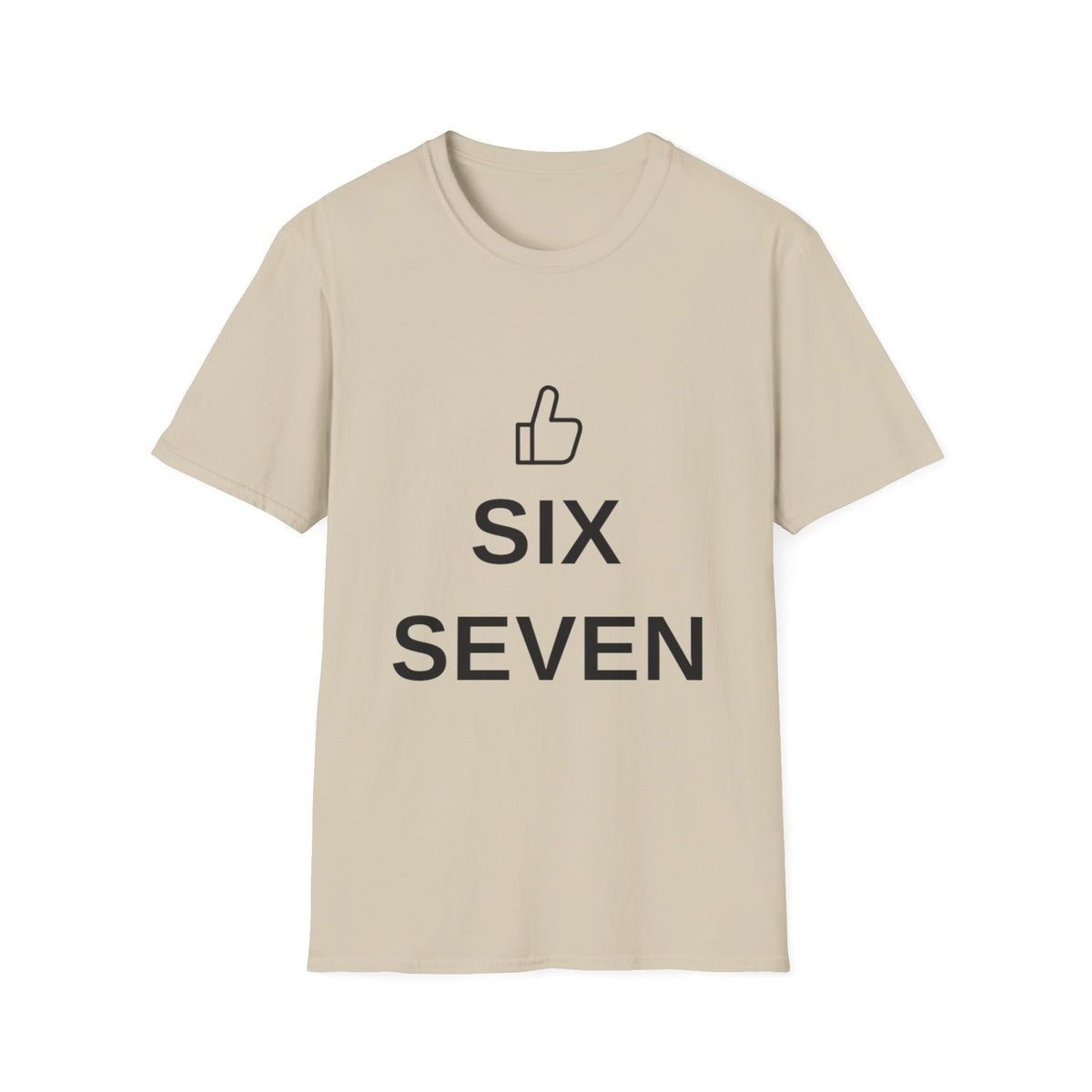Six Seven Thumbs Up T-Shirt - Minimalist Positive Graphic Tee - Trending Now - September 2026