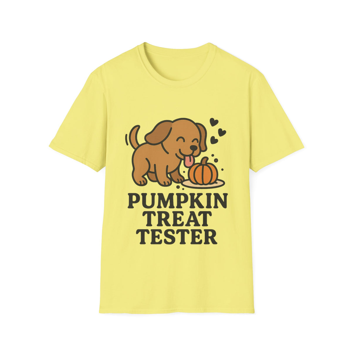 Pumpkin Treat Tester Cute Dog Graphic Tee, Funny Autumn Season Puppy T-Shirt - Trending Now - September 2026
