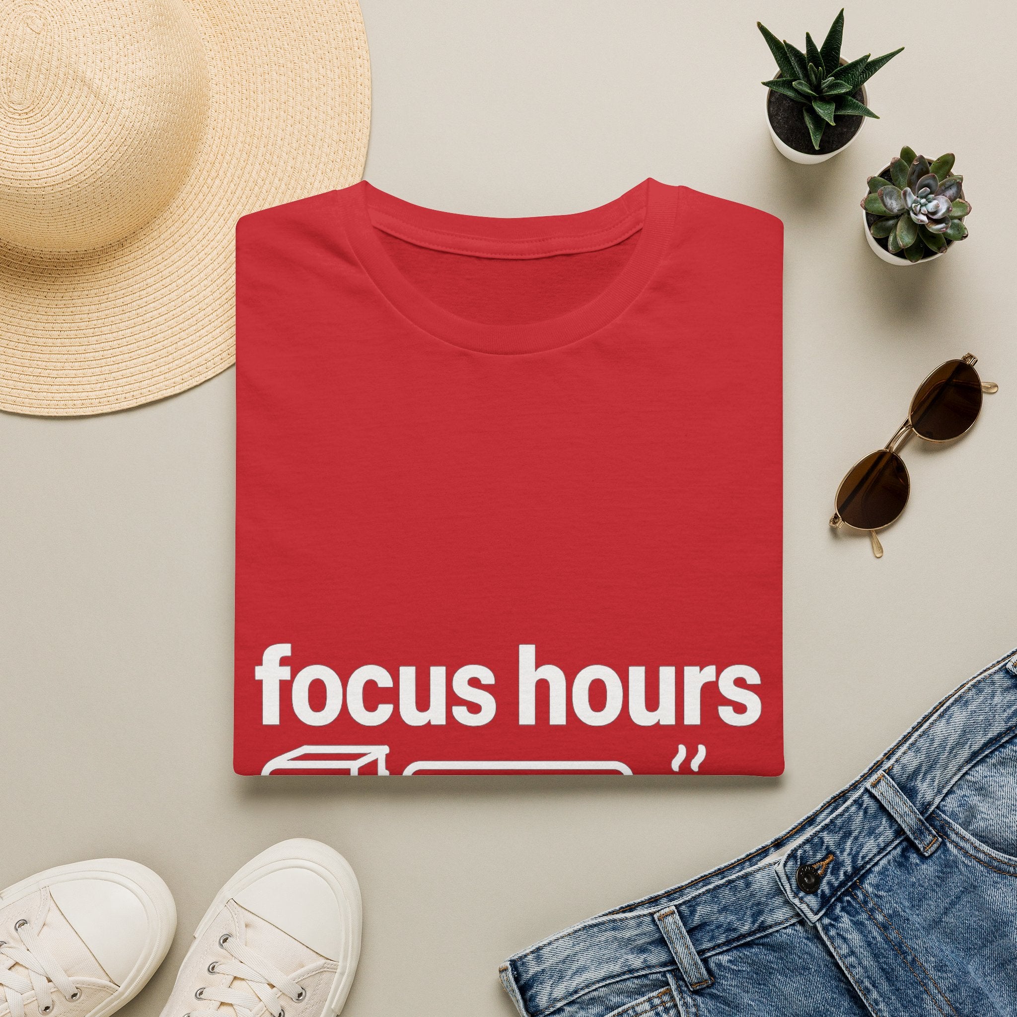 Focus Hours T-Shirt — "Focus Hours Currently Loading" Graphic Tee for Productivity & Remote Work - Trending Now - August 2026 Trends - Everyday T-Shirt