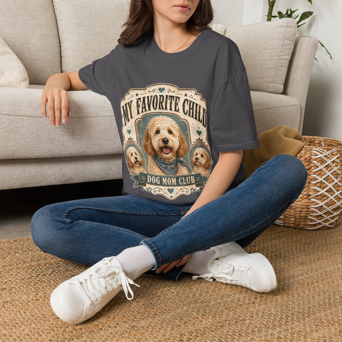 T-Shirt — "My Favorite Child" Dog Mom Club Graphic Tee