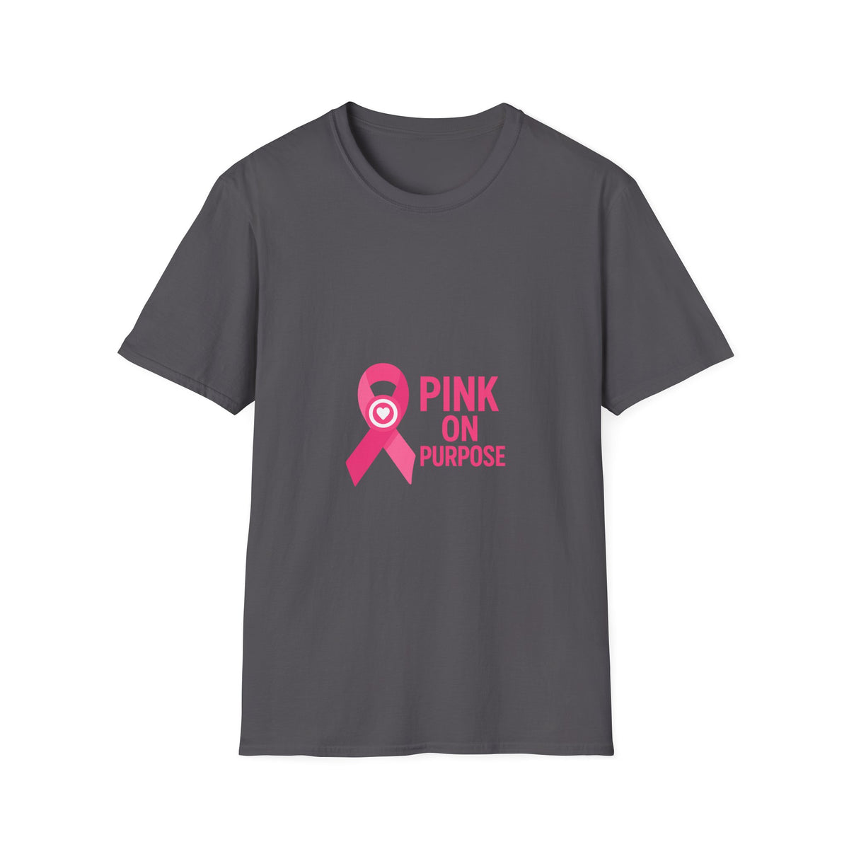 Pink On Purpose T-Shirt — Breast Cancer Awareness Ribbon Tee - Trending Now - October 2026