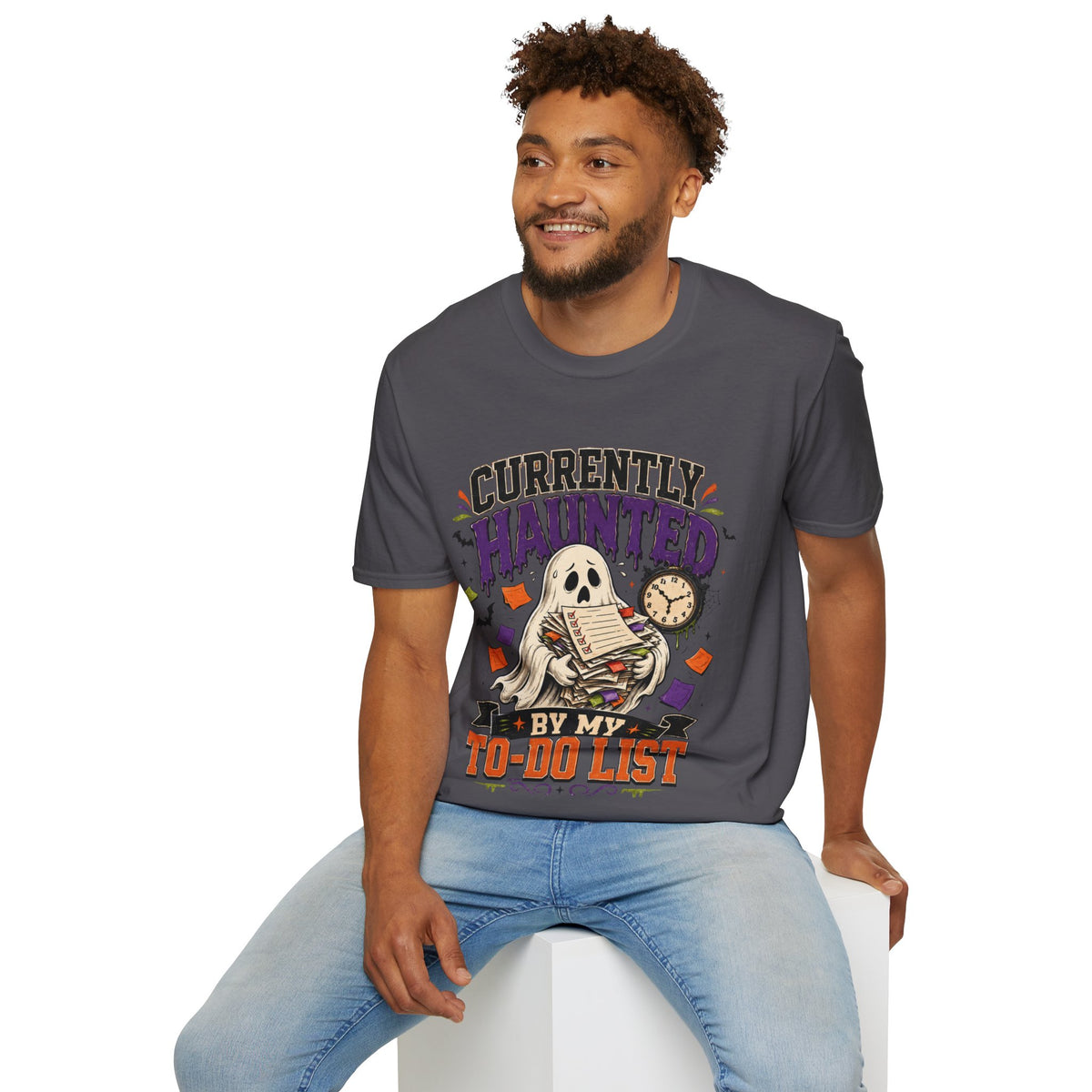 Halloween Currently Haunted Unisex Softstyle T-Shirt