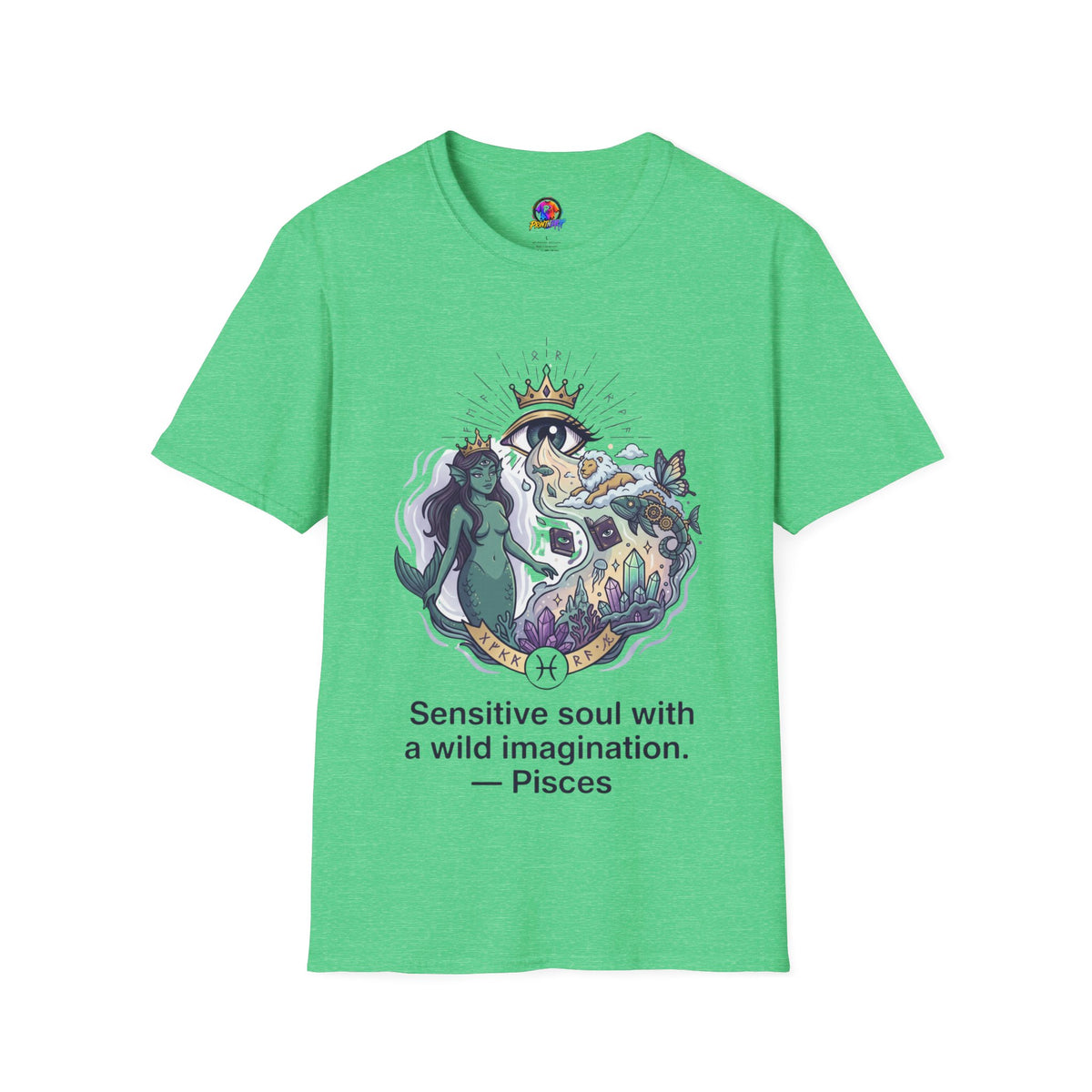 Mystical Mermaid Eye T-Shirt — 'Sensitive soul with a wild imagination' Graphic Tee