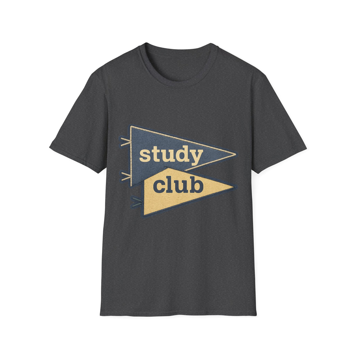 Study Club T-Shirt — Retro Pennant Student Tee - Trending Now - August 2026