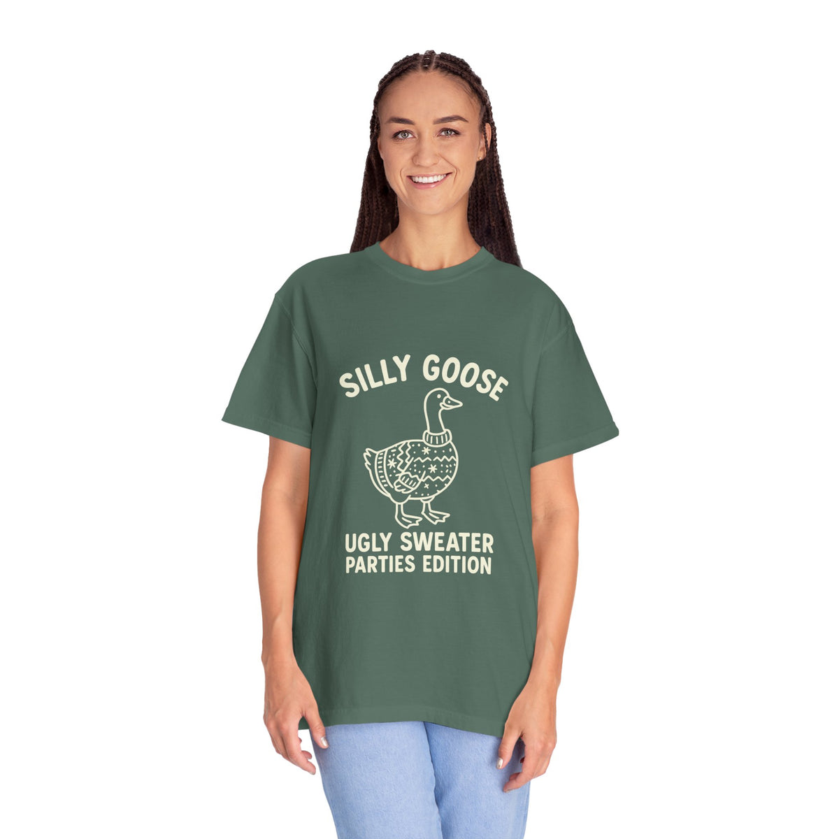 Silly Goose Ugly Sweater Parties Edition T-Shirt - Trending Now - October 2026