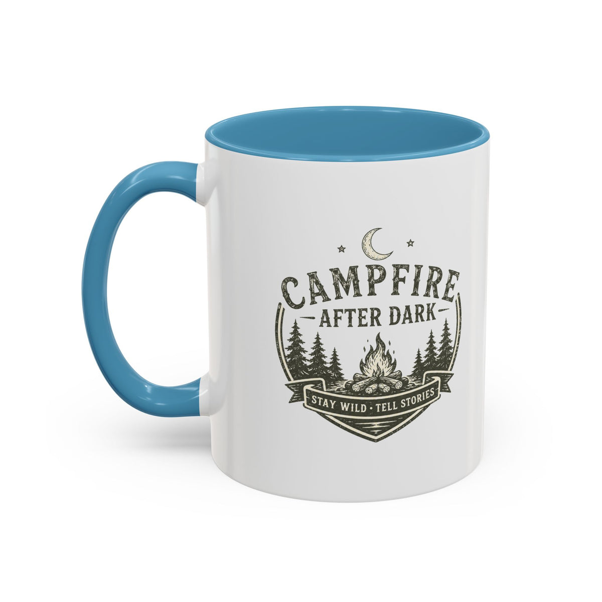 Milo Bailey Dog Dad Mom Campfire Coffee Mug – “Campfire After Dark” Rustic Camping  Accent Mug