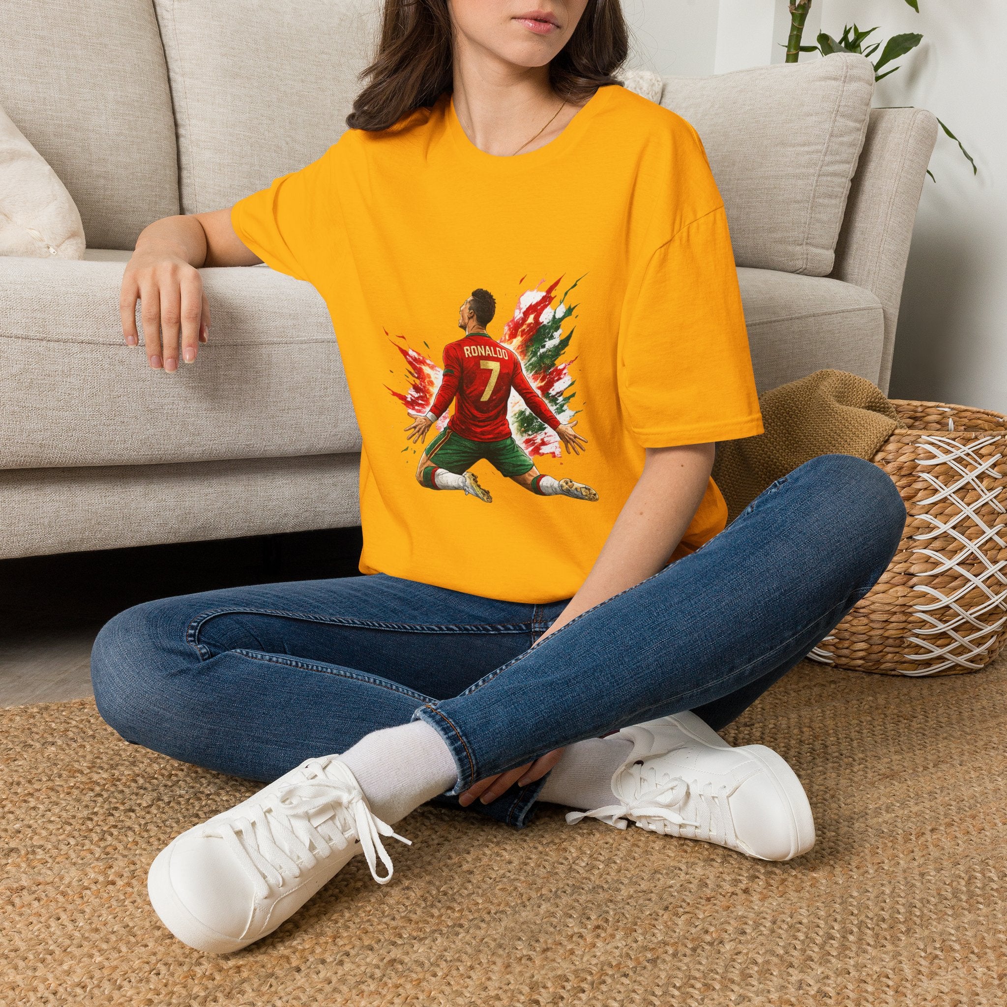 Portugal Soccer Player #7 Graphic T‑Shirt — Dynamic Portugal Fan Tee