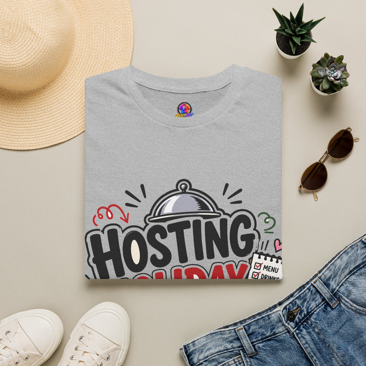Hosting Holiday Chaos T-Shirt — Funny Christmas Party Host Tee