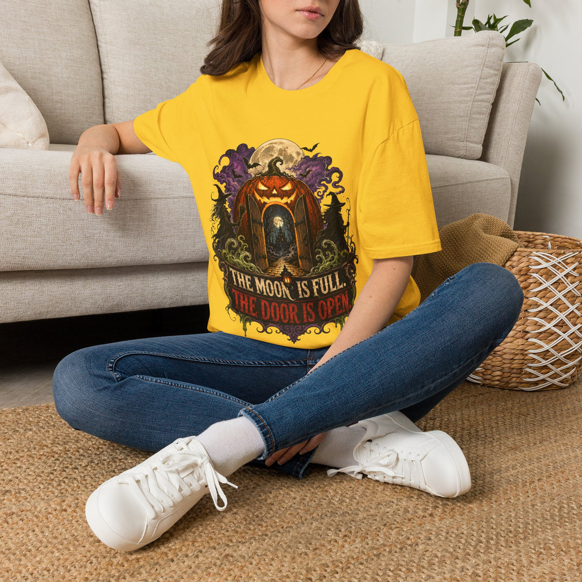 Halloween The Moon Is Full Unisex Softstyle T-Shirt