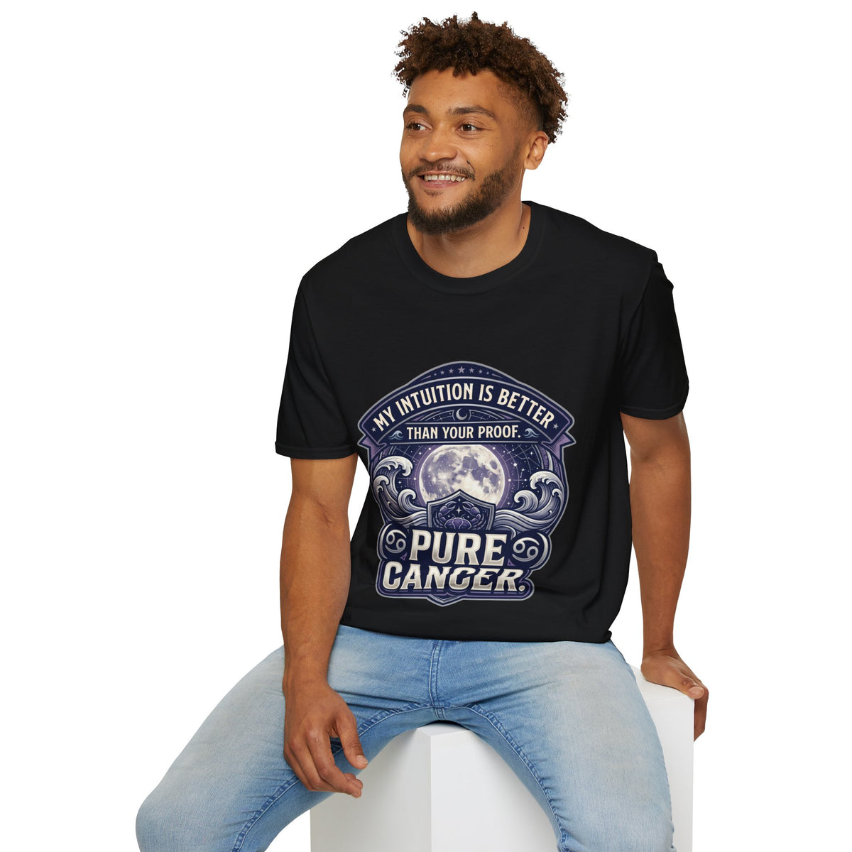 Cancer Zodiac T-Shirt — "My Intuition Is Better Than Your Proof" Astrology Tee