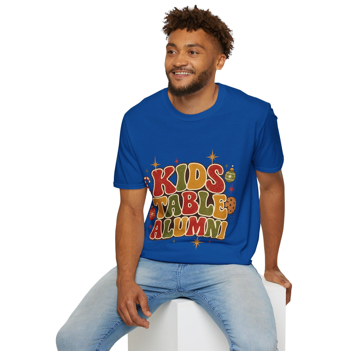 Kids Table Alumni T-Shirt — Retro Holiday Family Dinner Tee