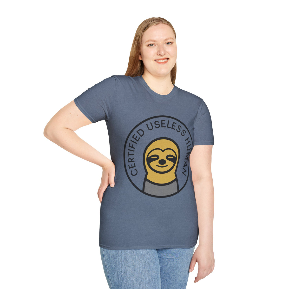 Certified Useless Human Sloth T-Shirt — Funny Lazy Sloth Graphic Tee - Trending Now - August 2026