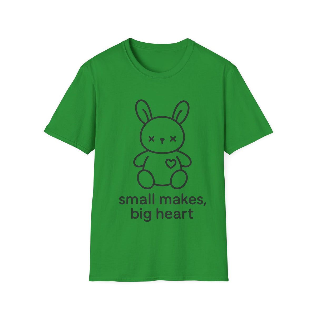"Small Makes, Big Heart" Cute Amigurumi Bunny Tee - Crafting Crochet Yarn Lover White T-Shirt - Trending Now - September 2026
