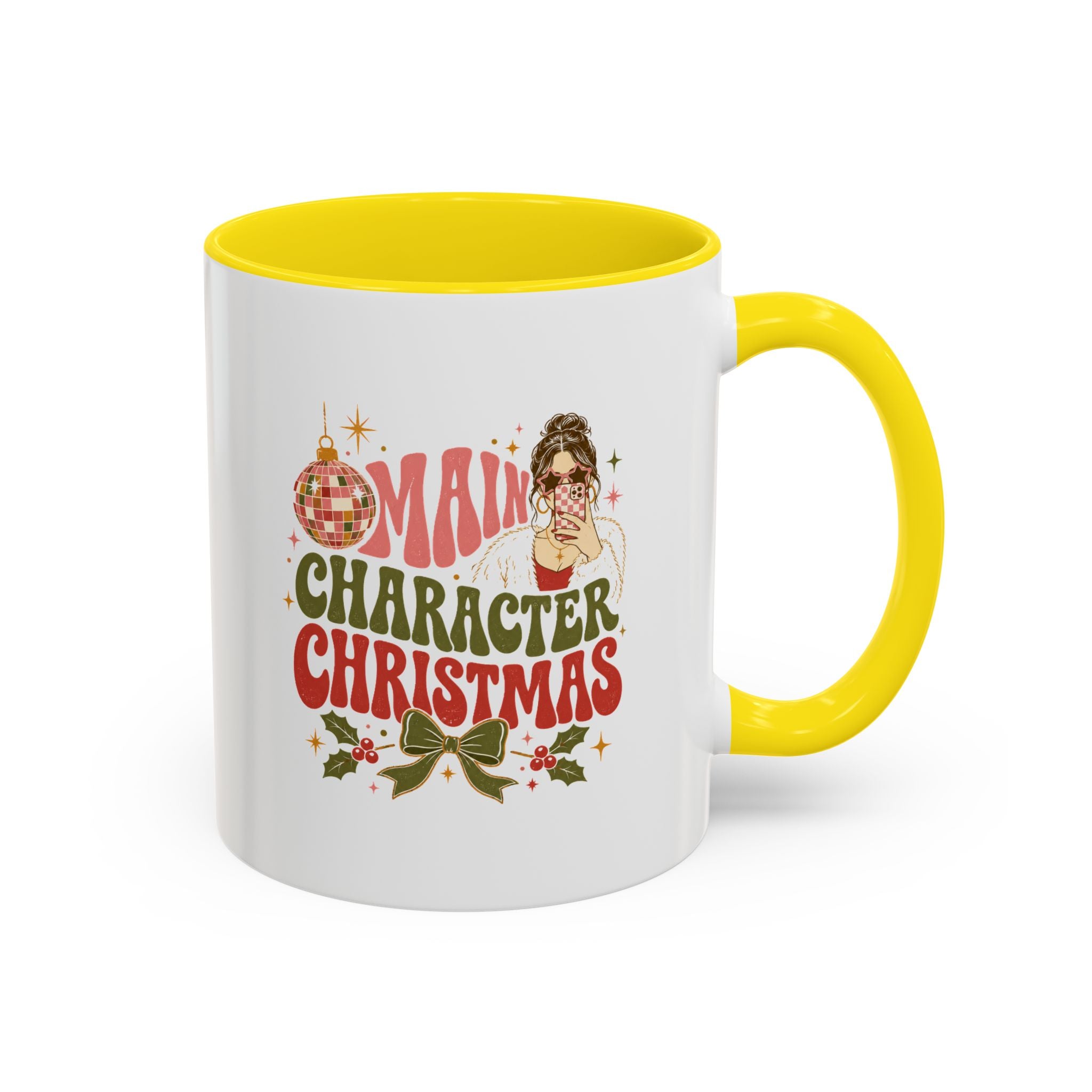 Modern Day Christmas Main Character Christmas Mug — Funny Holiday Coffee Cup