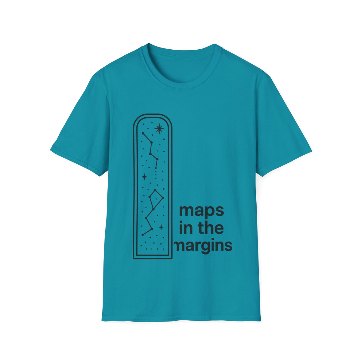 "Maps In The Margins" Travel Bookmark Tee | Minimalist Wanderlust Graphic T-Shirt - Trending Now - September 2026