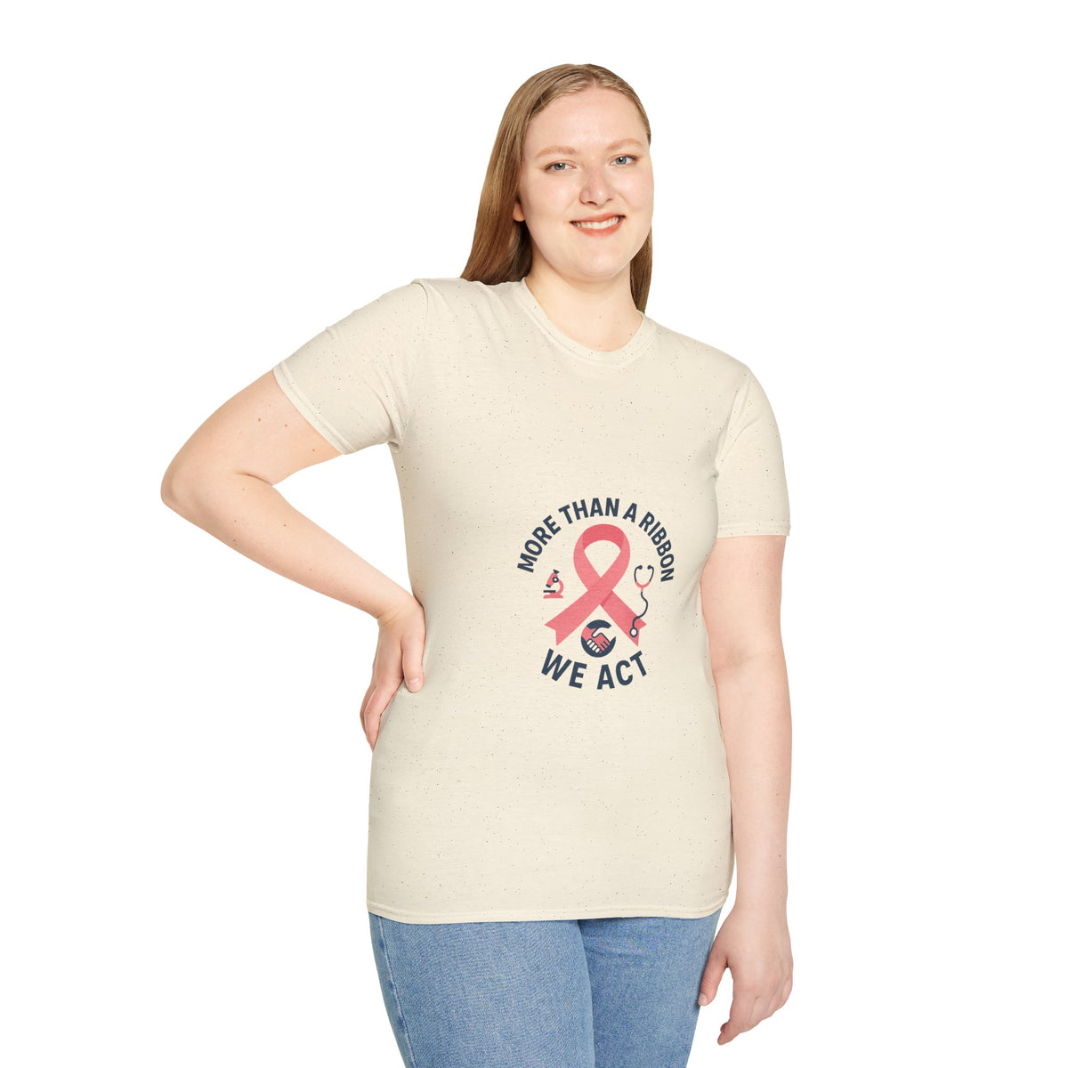 Breast Cancer Awareness T-Shirt — "More Than a Ribbon, We Act" Pink Ribbon Tee - Trending Now - October 2026