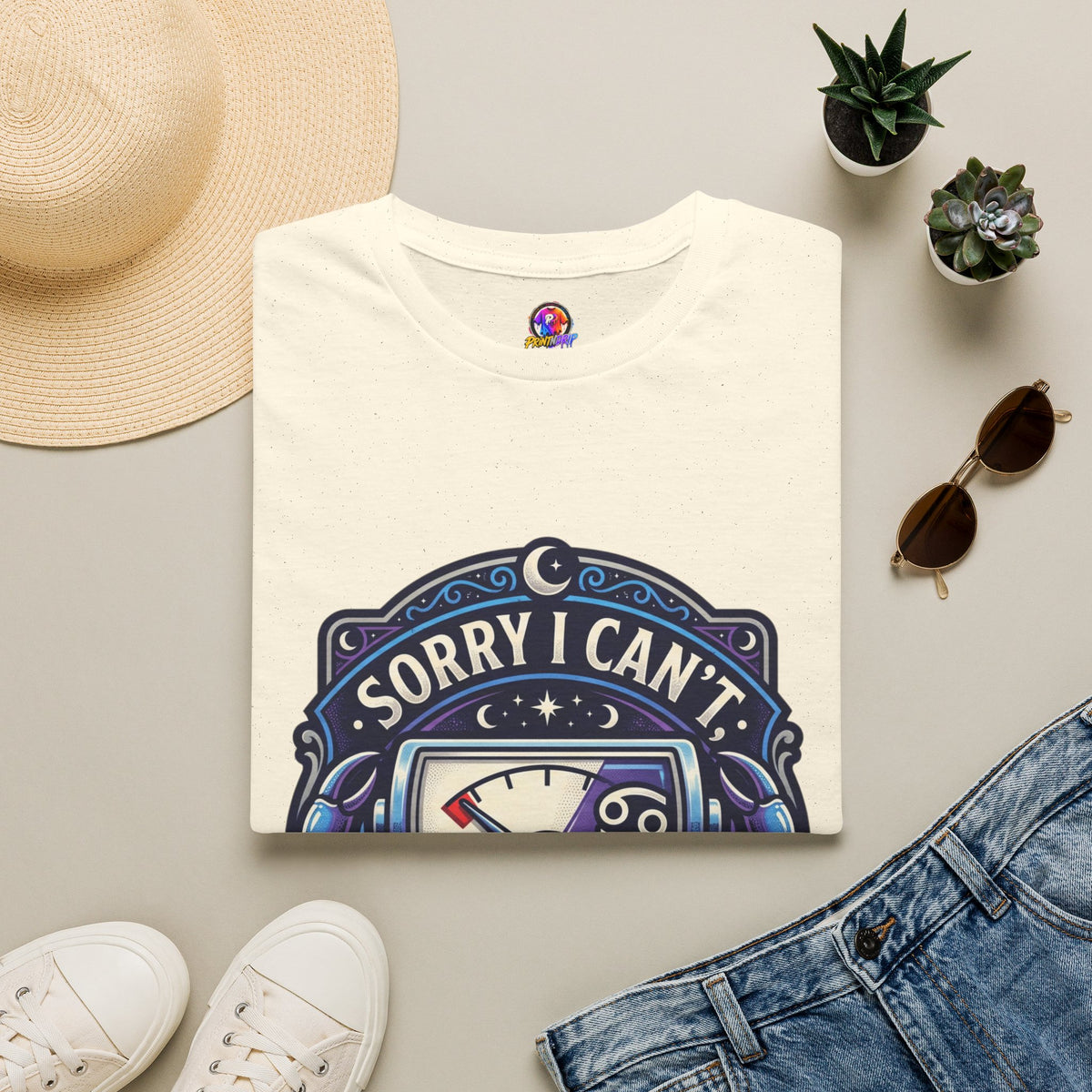 Cancer Support T-Shirt — "Sorry I Can't, My Cancer Social Battery Is Empty"