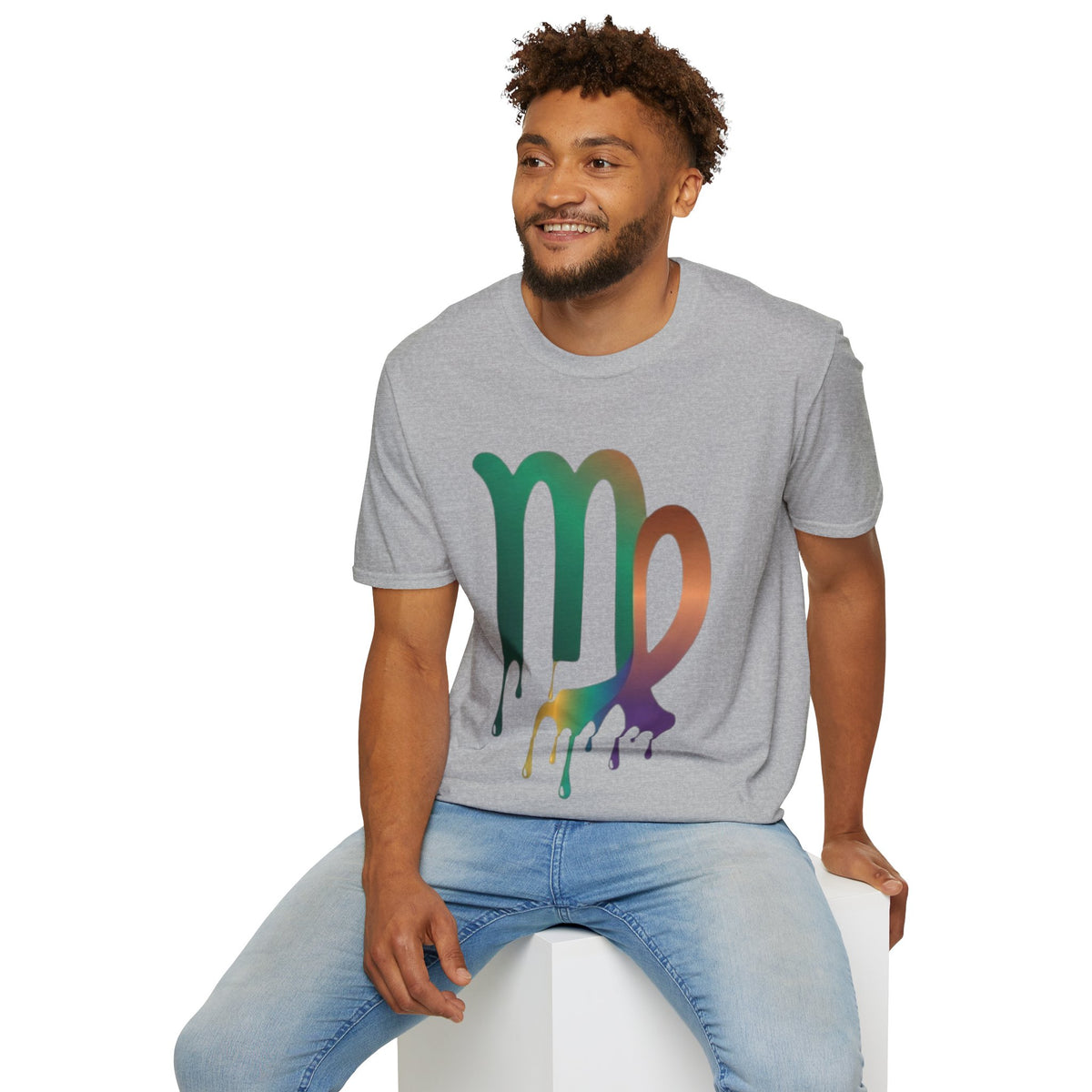 Virgo Zodiac Drip T-Shirt — Colorful Virgo Sign Astrology Tee