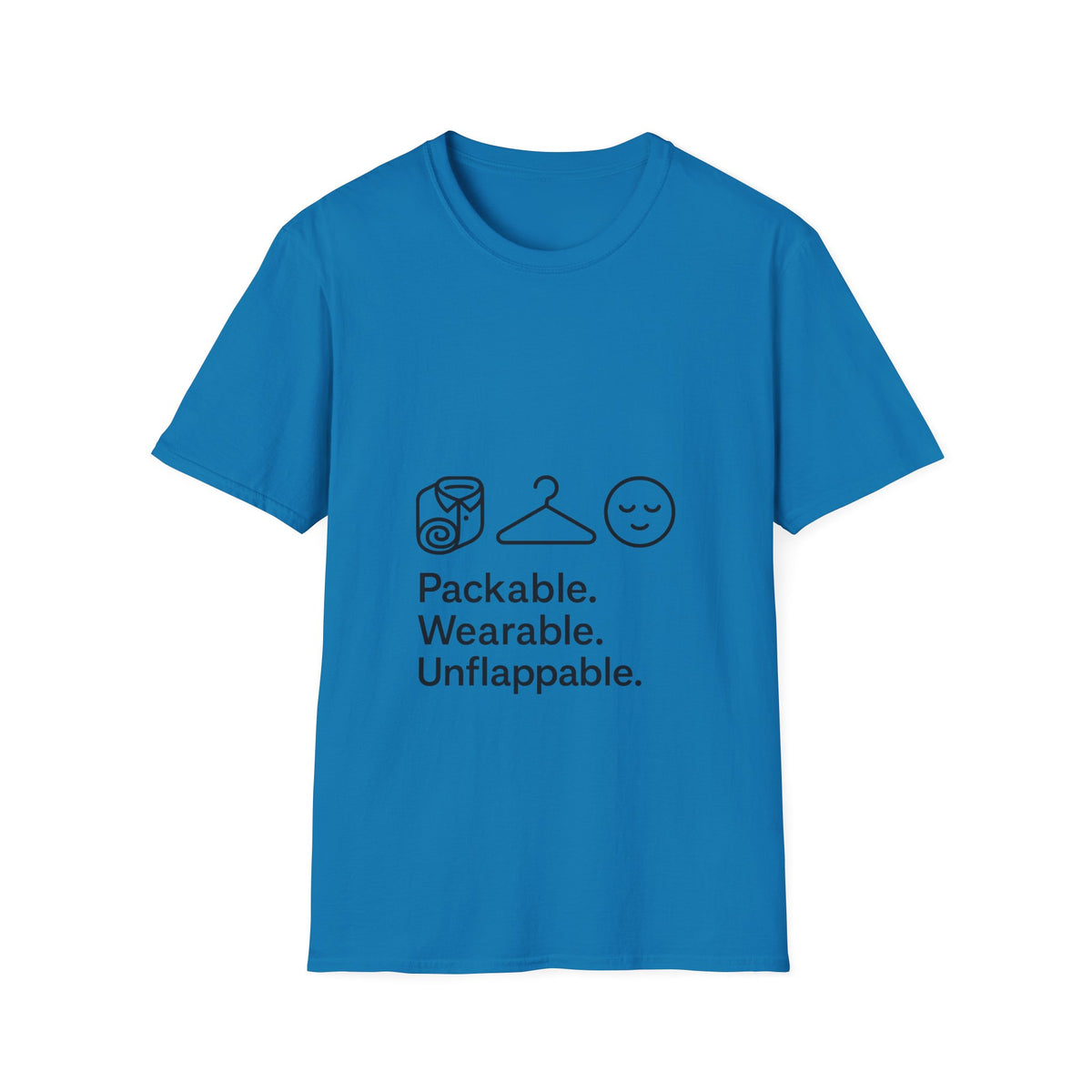 Packable. Wearable. Unflappable. T-Shirt — Minimal Travel Tee - Trending Now - October 2026
