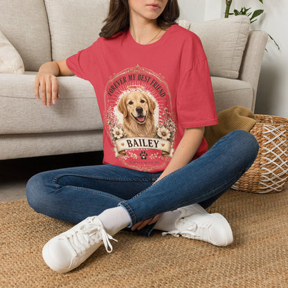 Forever My Best Friend Memorial Dog T-Shirt — Personalized Pet Tribute Tee