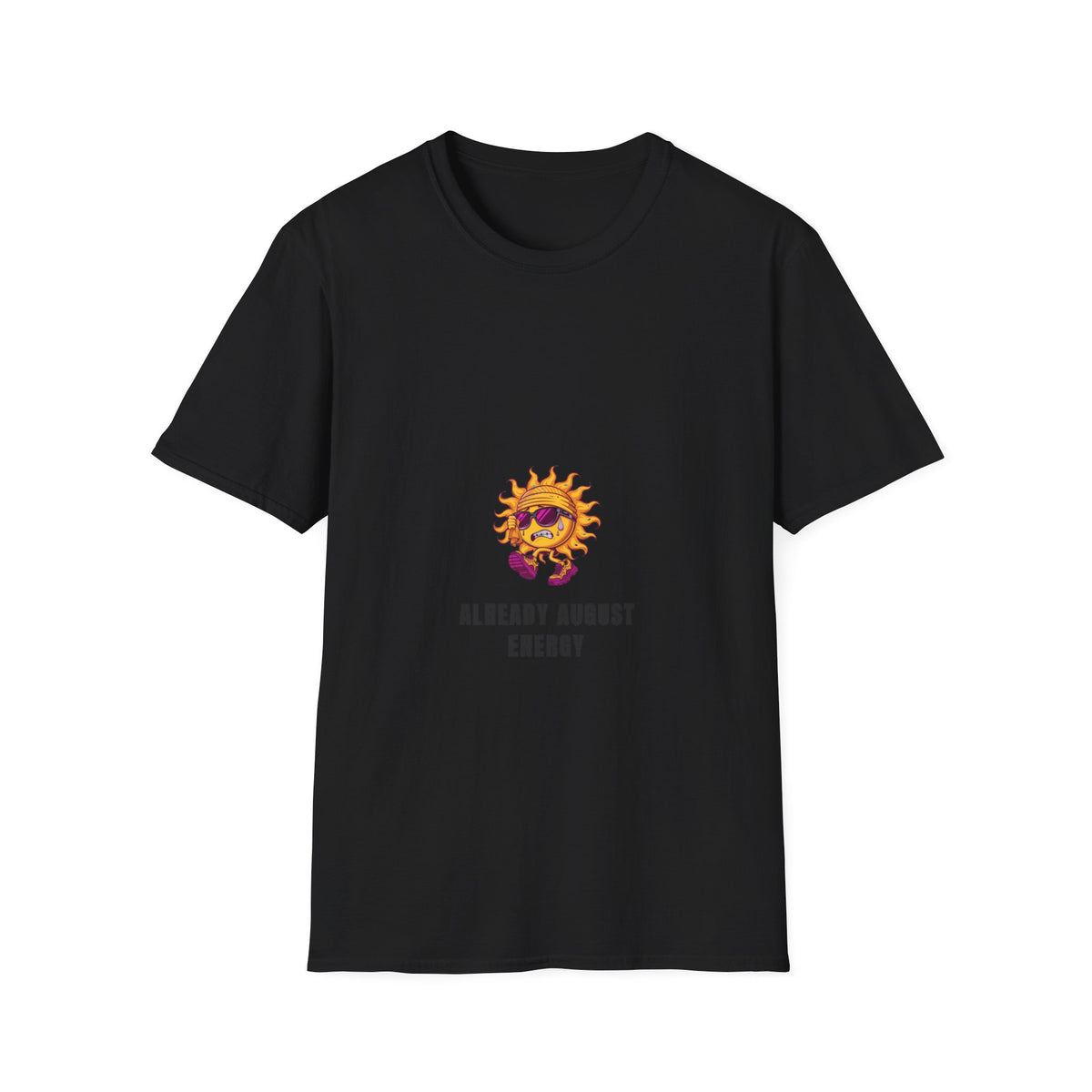 Already August Energy Sunglasses Sun Funny White Graphic Tee - Trending Now - September 2026