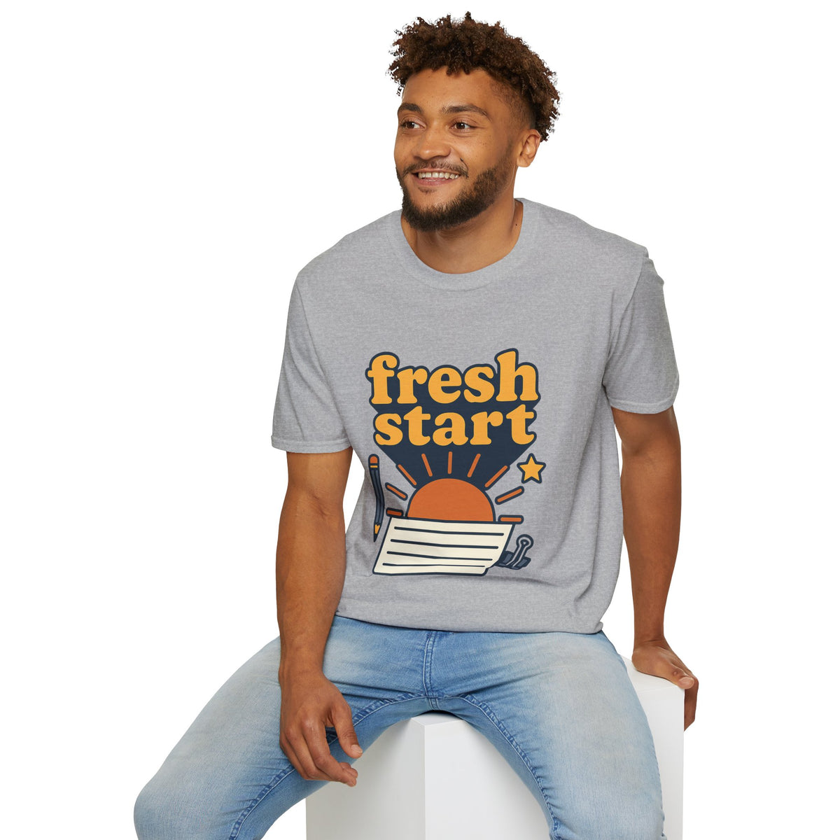 Fresh Start T-Shirt – Retro Sunrise Graphic  - Trending Now - August 2026