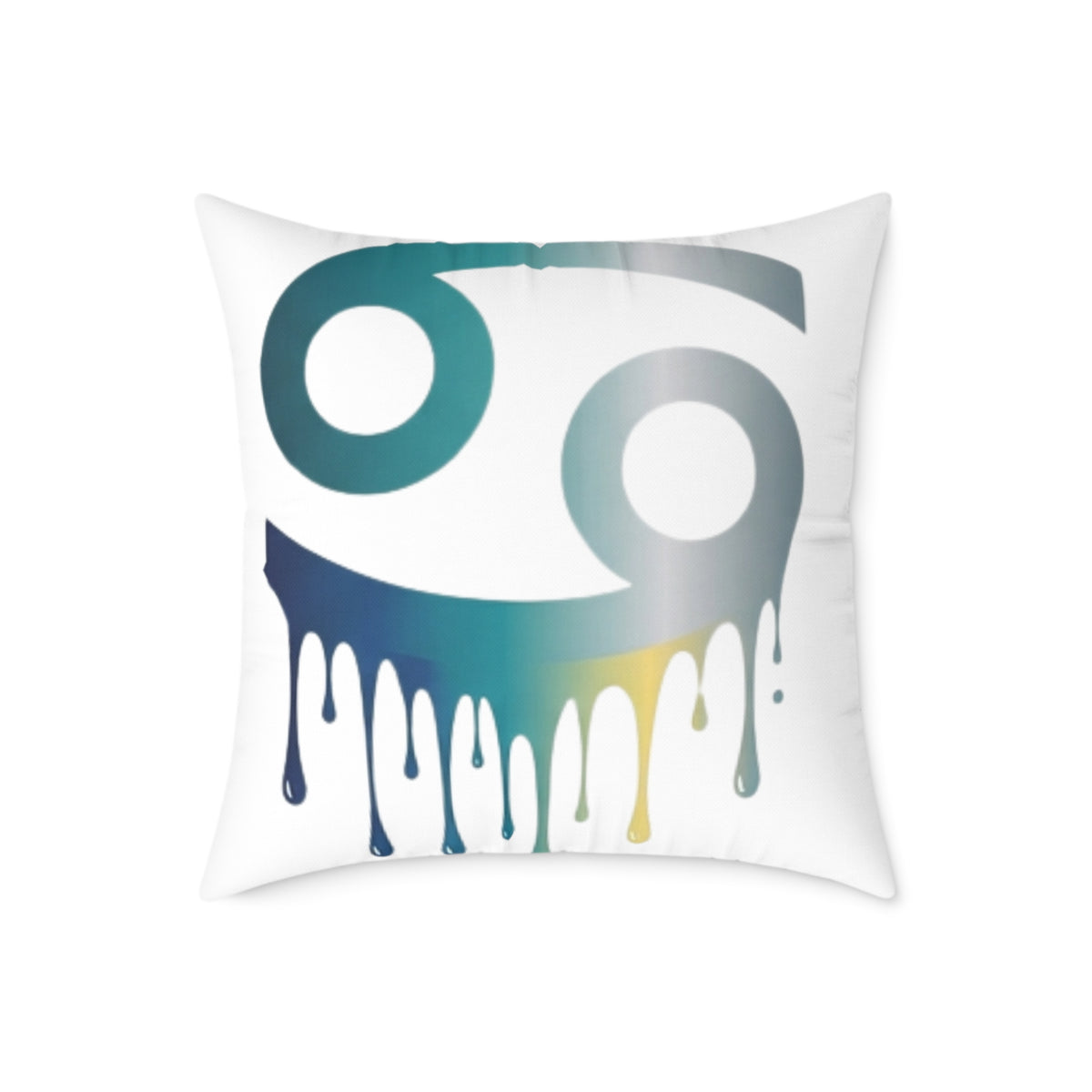 Cancer Zodiac Drip Pillow — Astrological Sign Home Decor