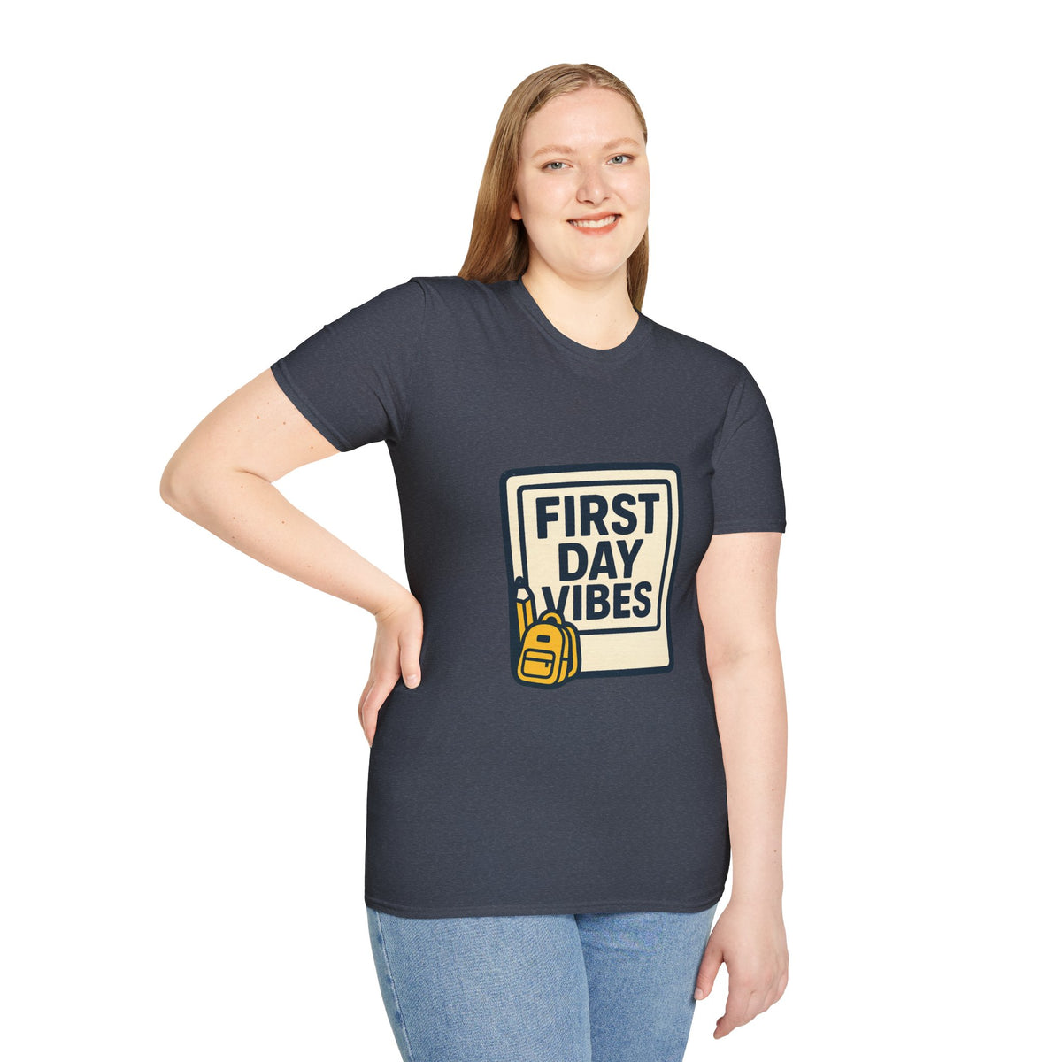 First Day Vibes T-Shirt — 'First Day' Retro Badge Tee - Trending Now - September 2026