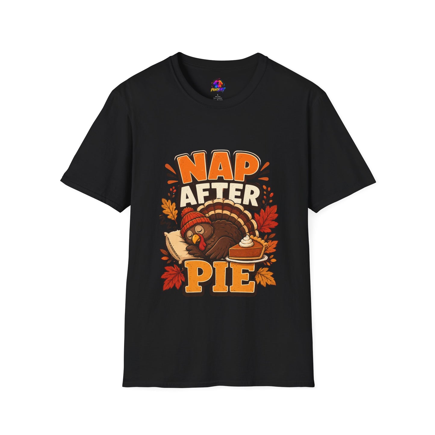 Nap After Pie T-Shirt — Funny Thanksgiving Turkey Tee