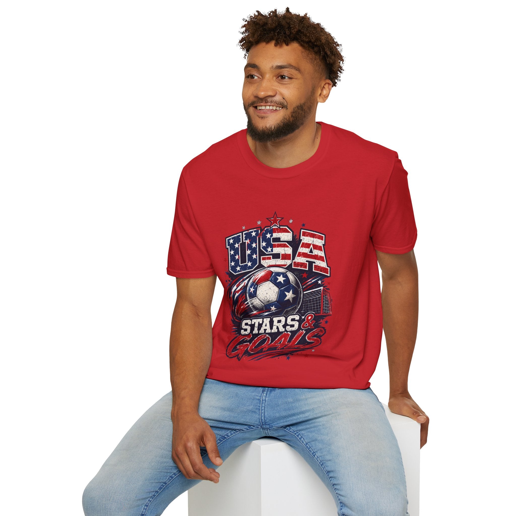USA Stars & Goals Soccer T-Shirt
