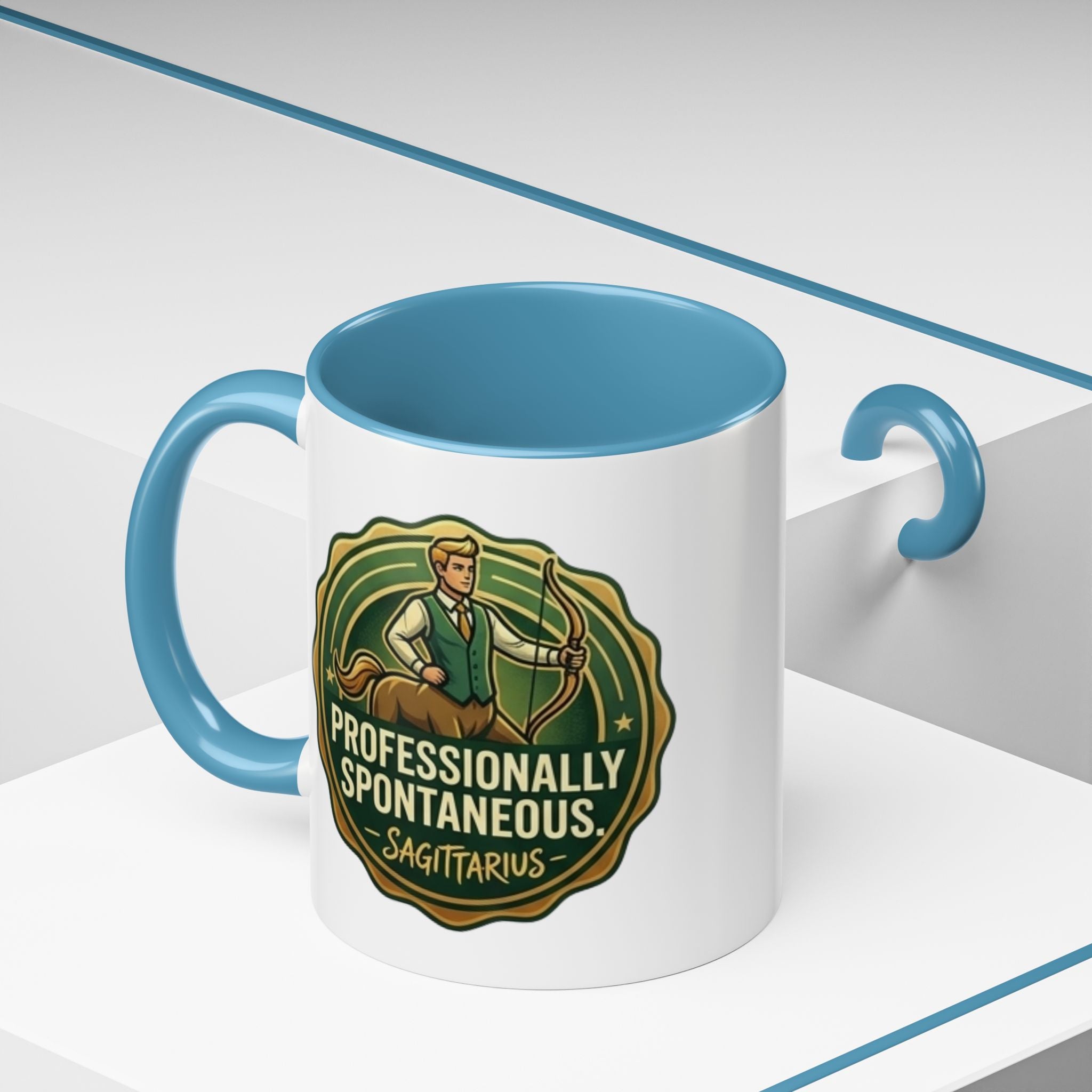 Sagittarius Coffee Mug - "Professionally Spontaneous" Zodiac Accent Mug