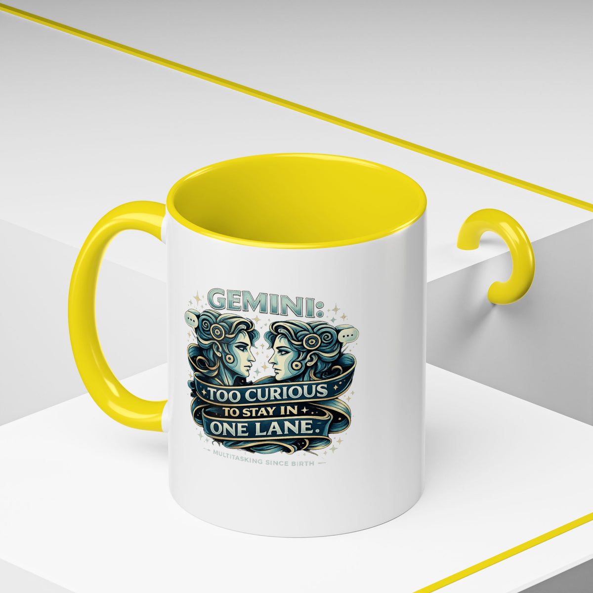 Zodiac Gemini Accent Coffee Mug
