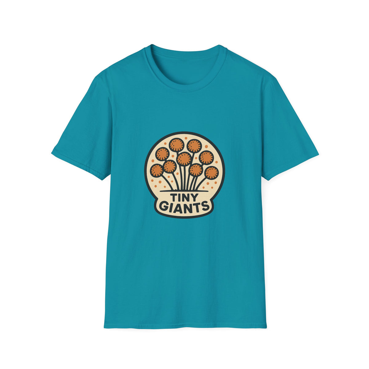 Tiny Giants Mushroom T-Shirt — Vintage Psychedelic Fungi Graphic Tee